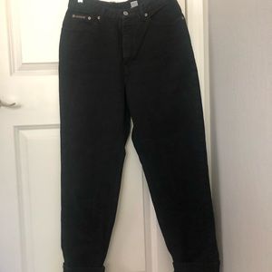 Calvin Klein size 12 black mom jeans high waisted